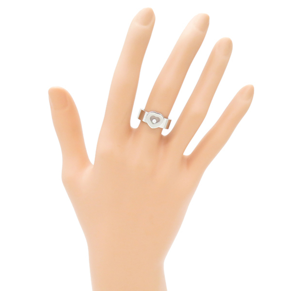 Chopard Happy Diamond Heart Ring K18WG White Gold Moving Diamond